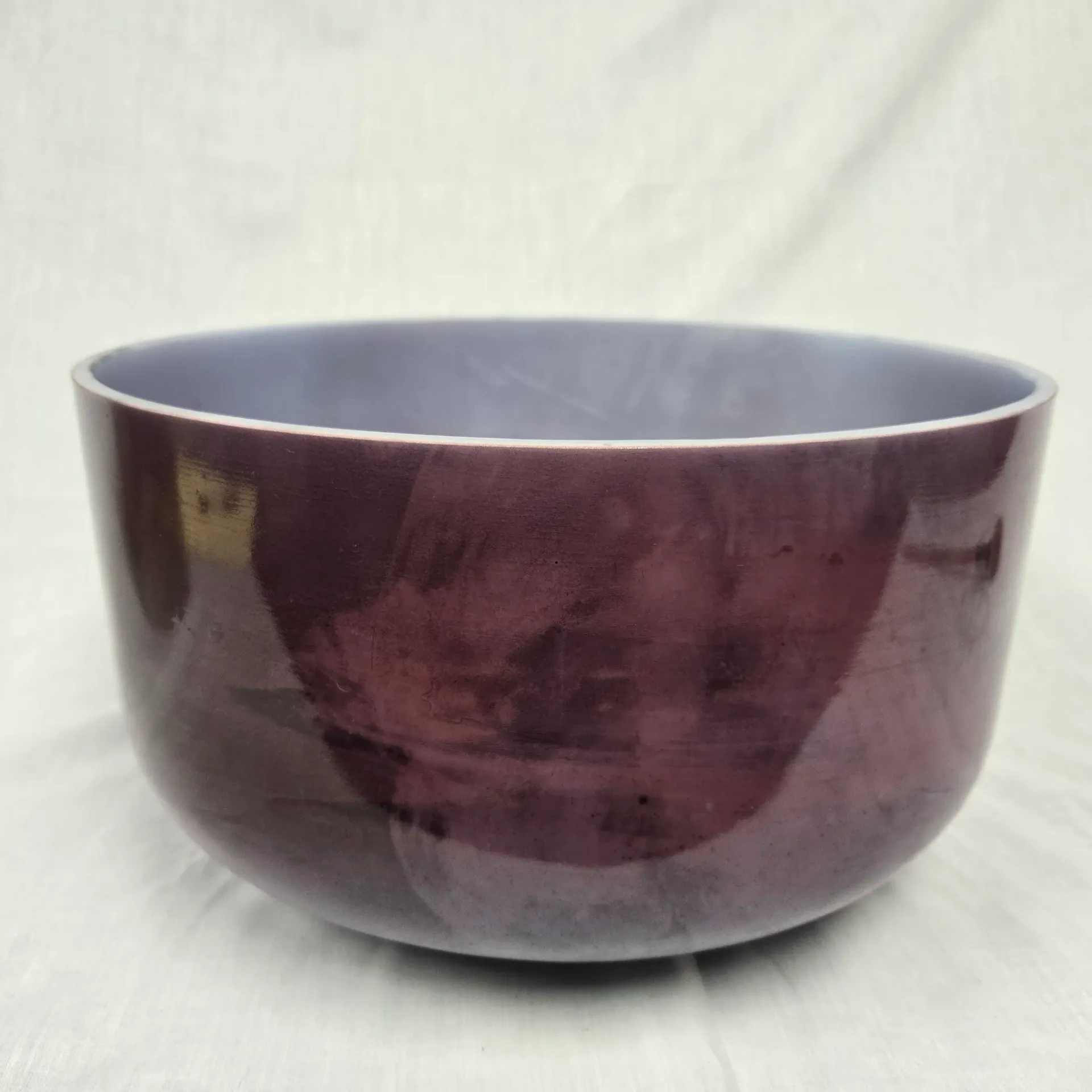 [#5173] 14" Malaya Purple Garnet Infused Quartz Crystal Singing Bowl | 3A-12 | 218 Hz
