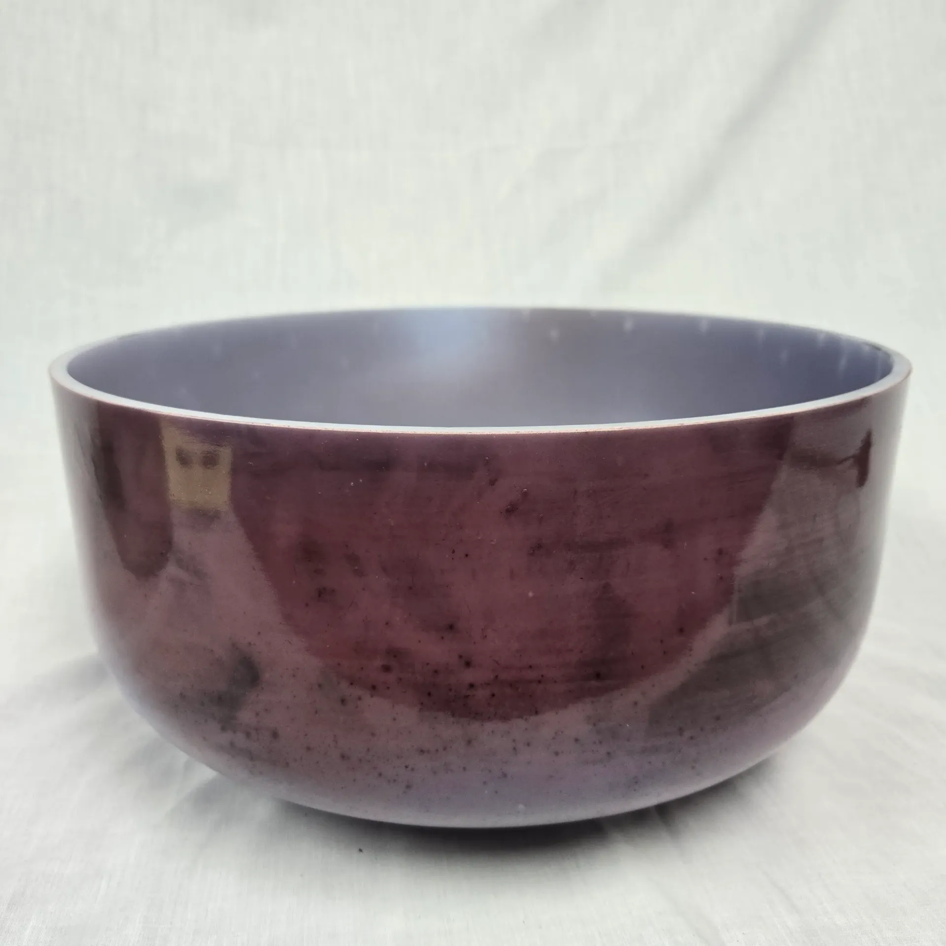 [#5174] 14" Malaya Purple Garnet Infused Quartz Crystal Singing Bowl | 3A#-33 | 228 Hz