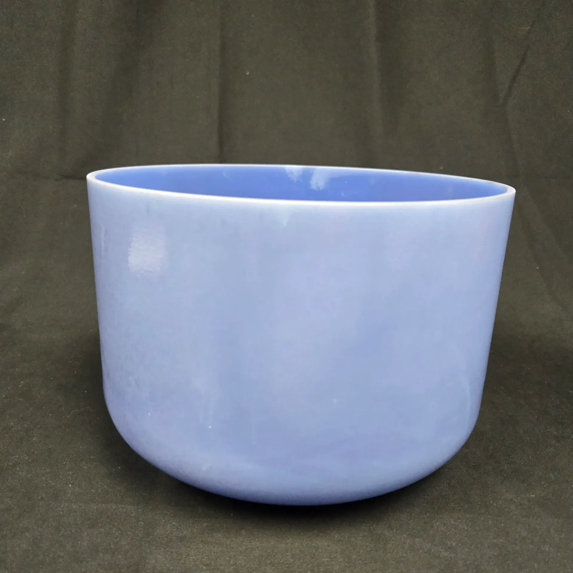 [#5179] 9" Blue Topaz Infused Quartz Crystal Singing Bowl | 4C-33 | 256 Hz