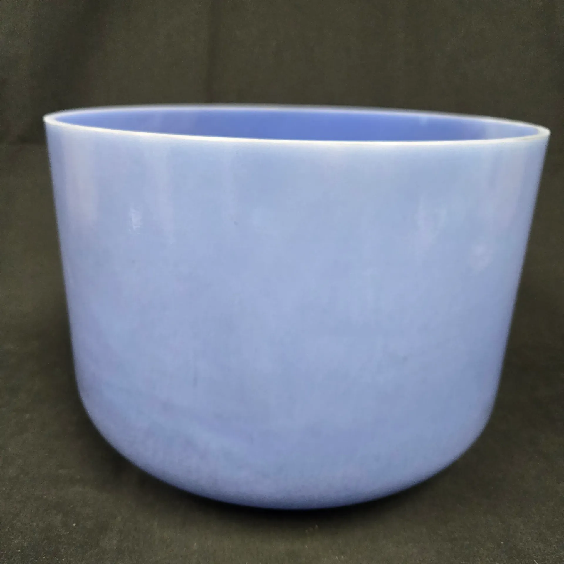 [#5182] 9" Blue Topaz Infused Quartz Crystal Singing Bowl | 3B+3 | 247 Hz