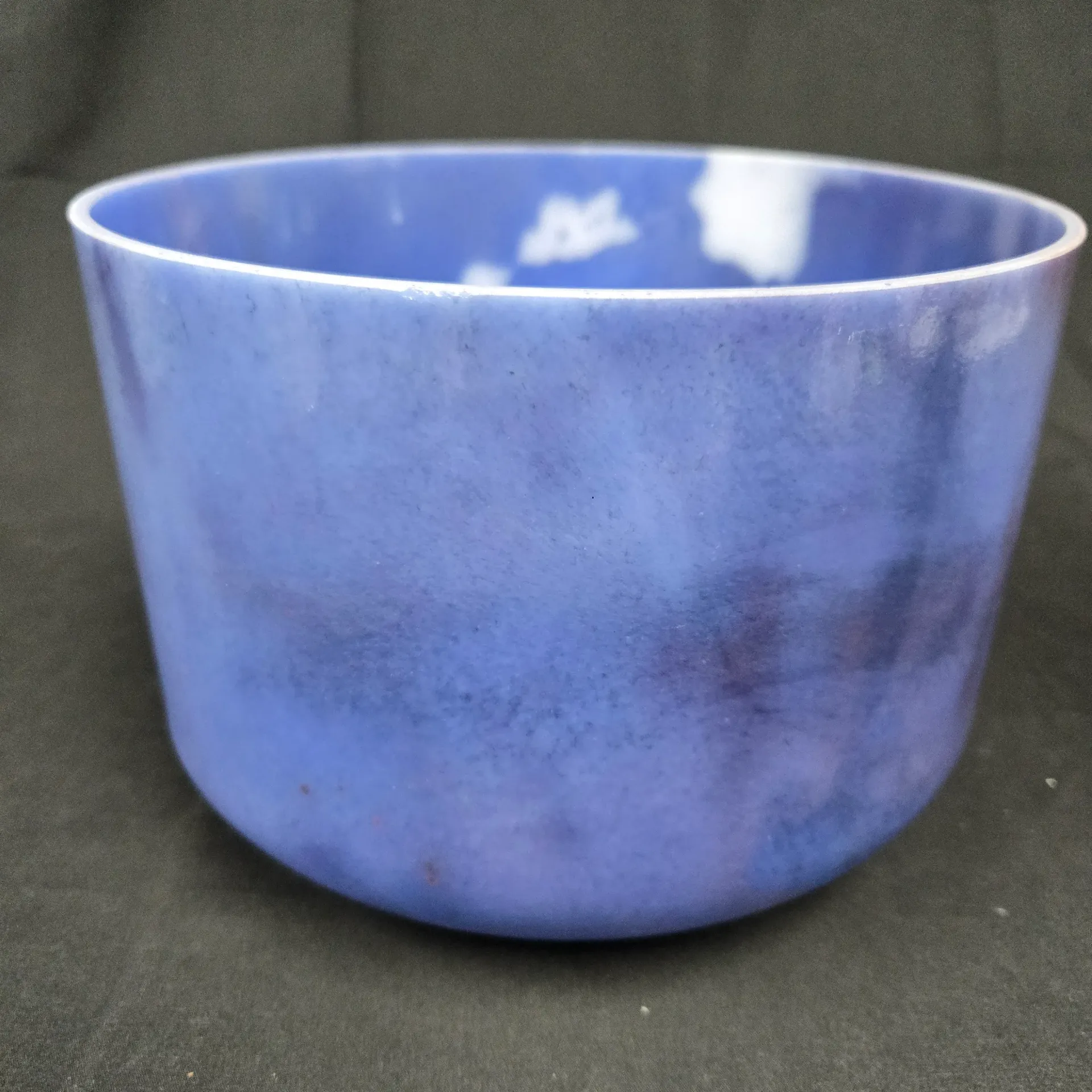 [#5199] 9" Iolite Infused Quartz Crystal Singing Bowl | 3B-38 | 241 Hz