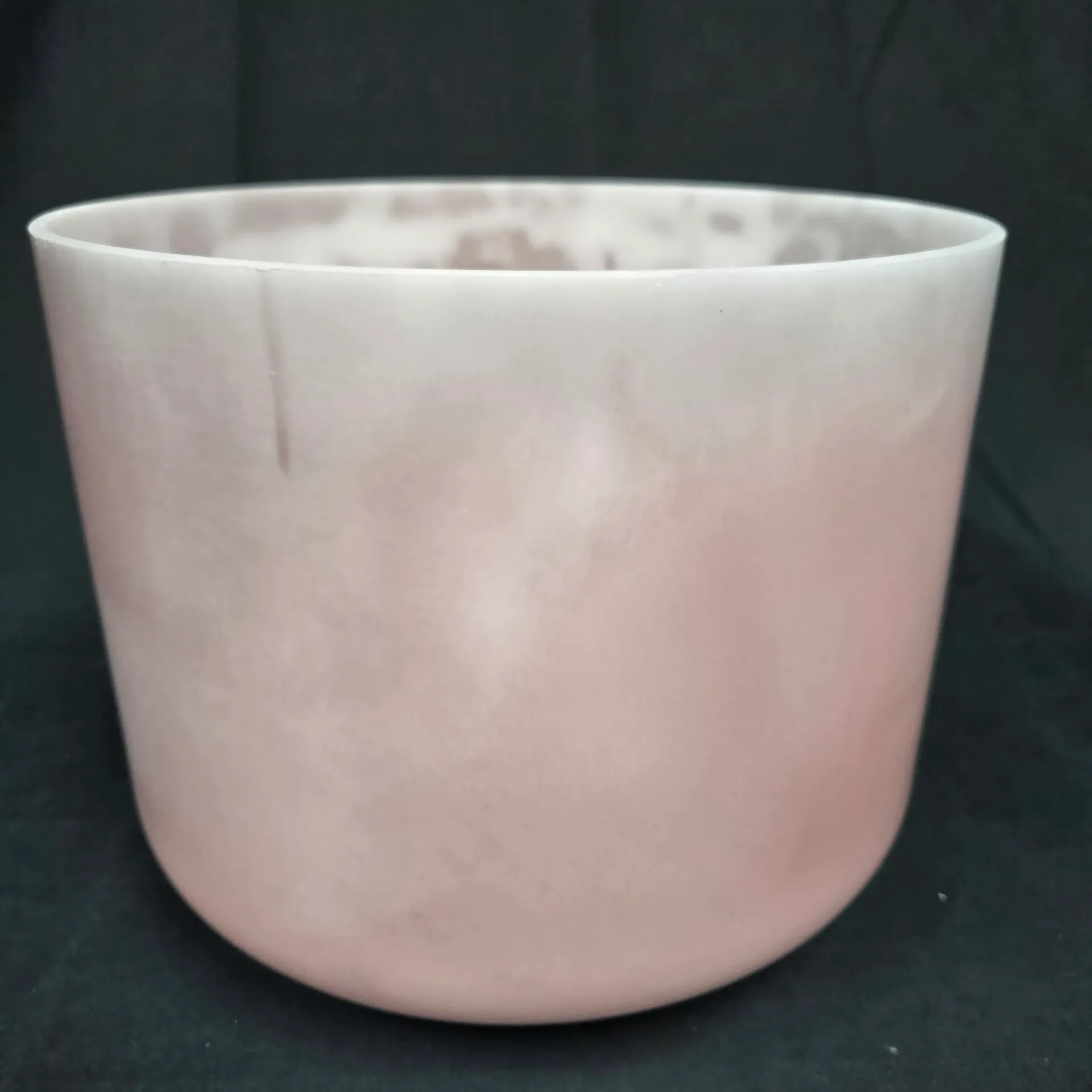[#5200] 9" Himalayan Pink Salt Infused Quartz Crystal Singing Bowl | 3A#-9 | 231 Hz