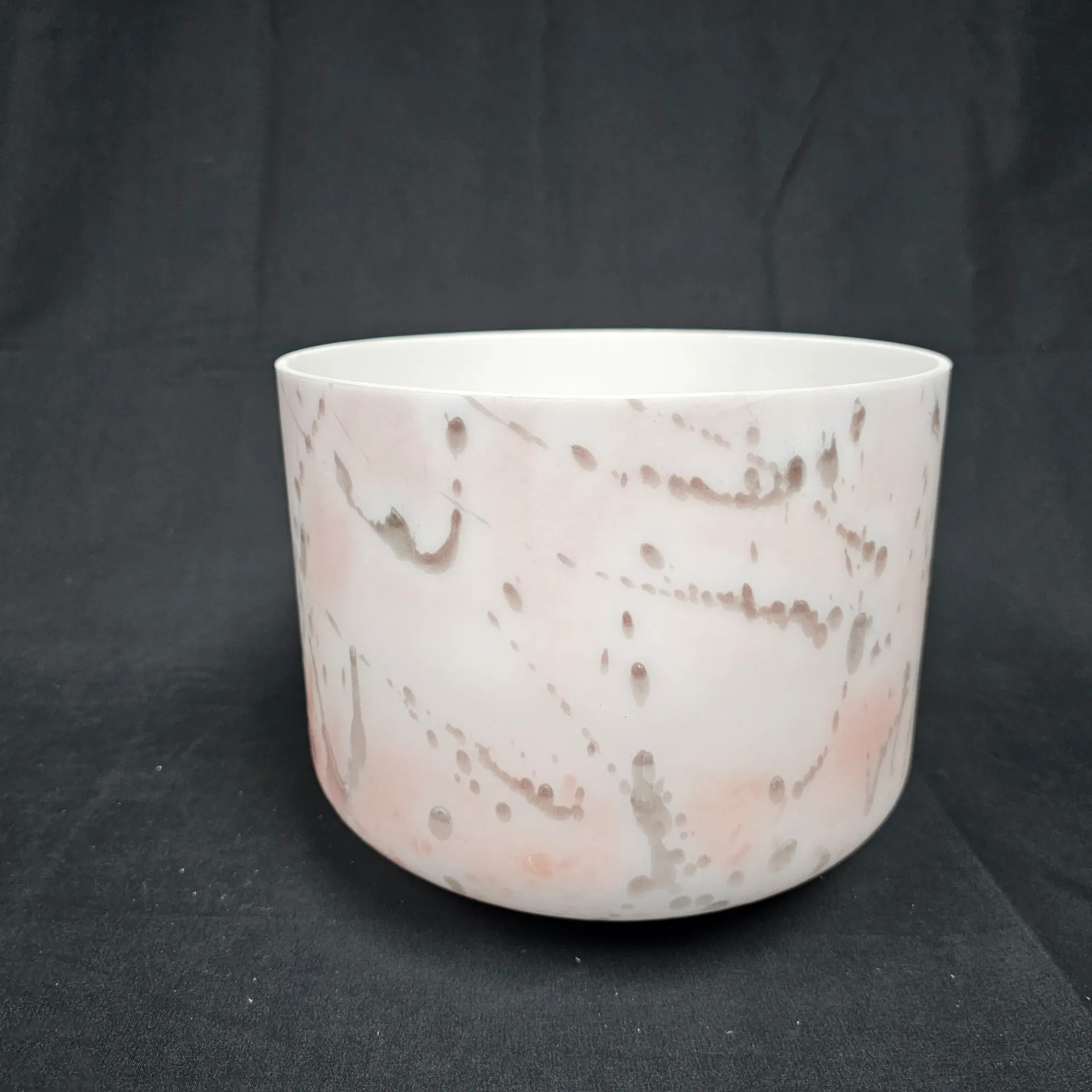 [#5212] 9" Sakura Cherry Blossom Infused Quartz Crystal Singing Bowl | 3A#+49 | 239 Hz | First Edition