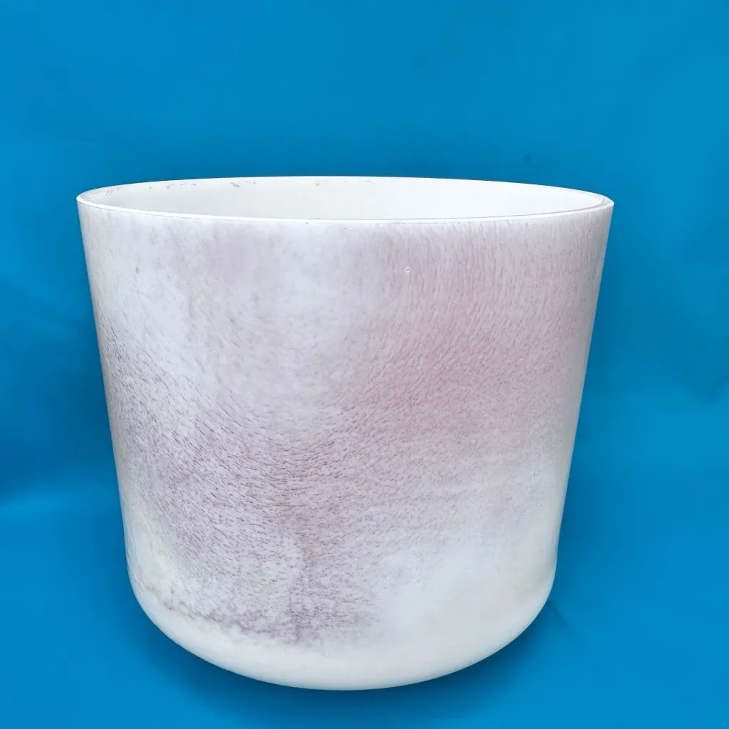 [299] Halite Quartz Crystal Singing Bowl | 8" F Note (+35) | C=528 Tuning | #299