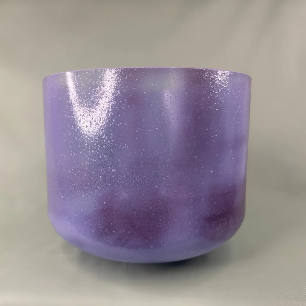 [320] Purpurite Quartz Crystal Singing Bowl | 10" B -14 Note | A=432 Tuning | #320