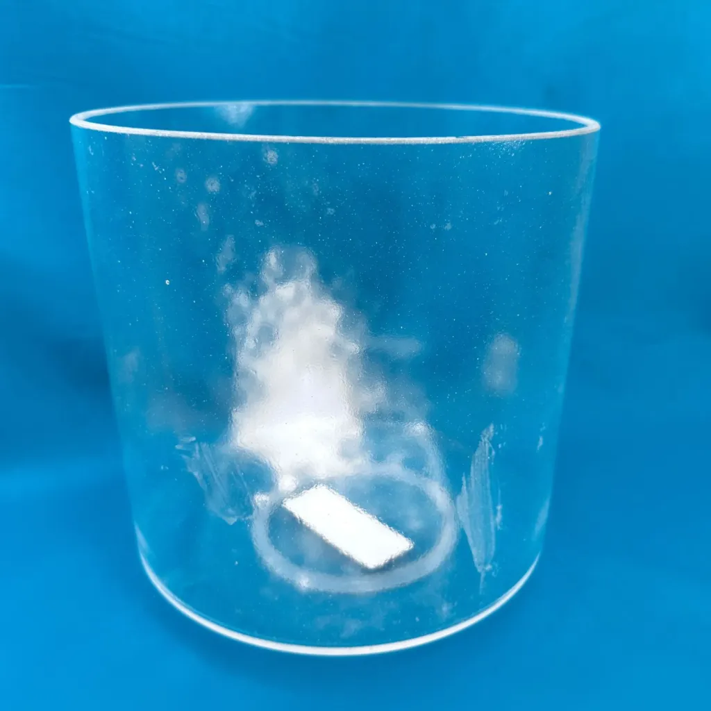 Vibrational Cleanse Herkimer Diamond Quartz Crystal Singing Bowl | 7" E Note (+15) | C=528 Tuning | #378