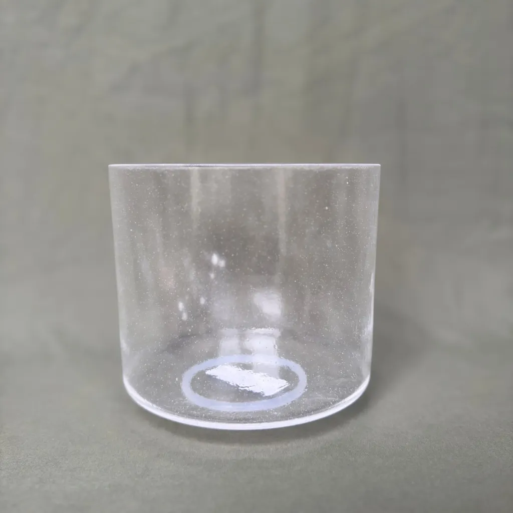 Pain Relief Rejuvenation Quartz Crystal Singing Bowl | 8" D# Note (+35) | Uplift Frequencies | #406