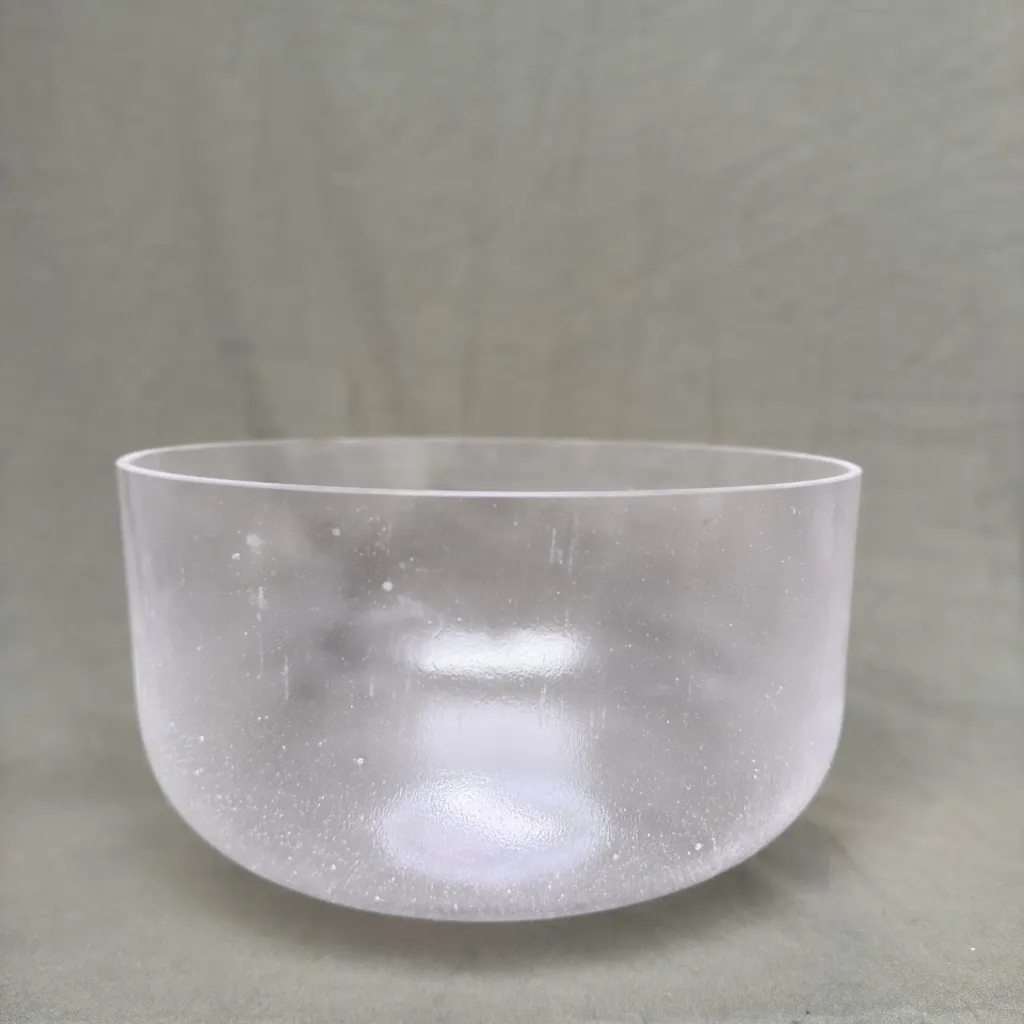 [445] Clear Quartz Crystal Singing Bowl | 12" A Note (-22) | A=432 Tuning | #445