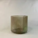 [#563] 6.5" Epidote Infused Quartz Crystal Singing Bowl | G-19