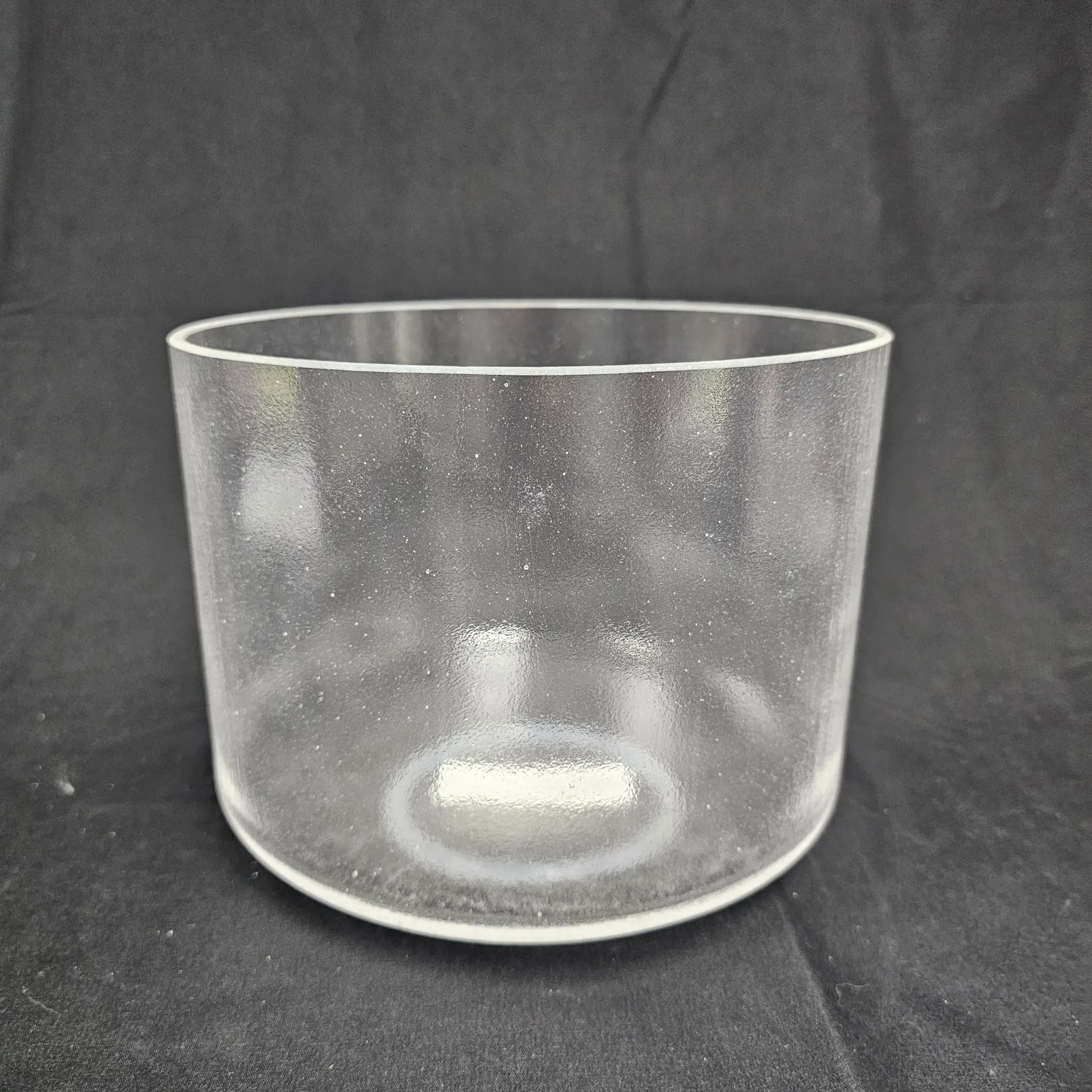 [#5445] 8" Clear Quartz Crystal Singing Bowl | 4F#-10 | 368 Hz