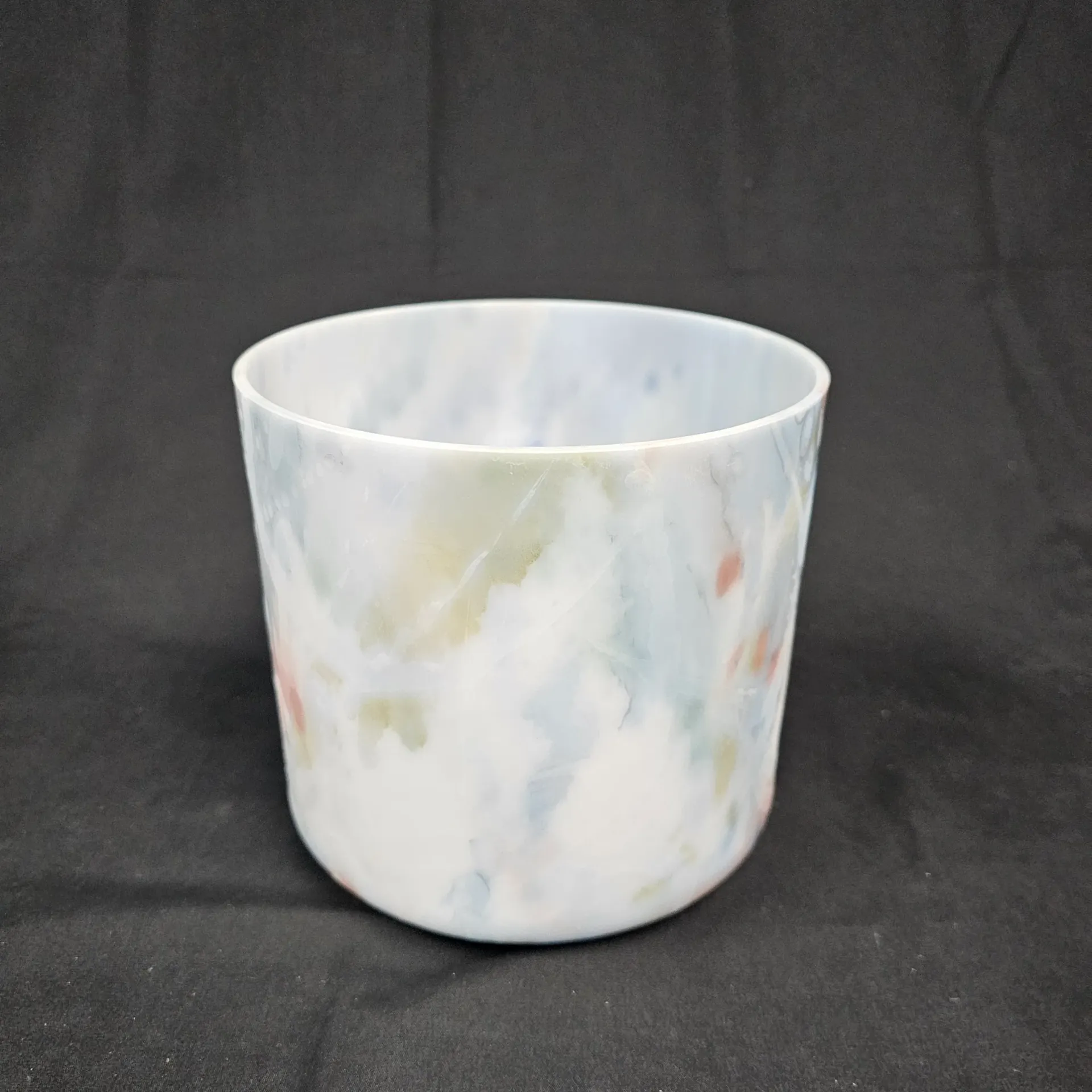 [5447] [#5447] 7" Opal & Apophyllite Infused Quartz Crystal Singing Bowl | 4G-19 | 387 Hz | First Edition