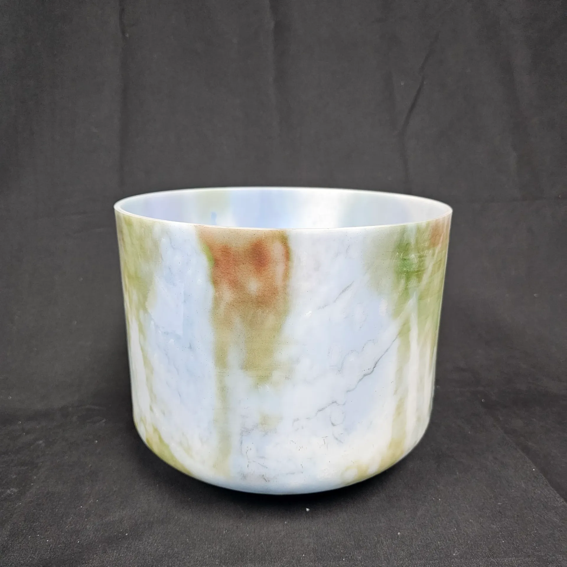 [5455] [#5455] 9" Opal & Apophyllite Infused Quartz Crystal Singing Bowl | 3A#+40 | 238 Hz