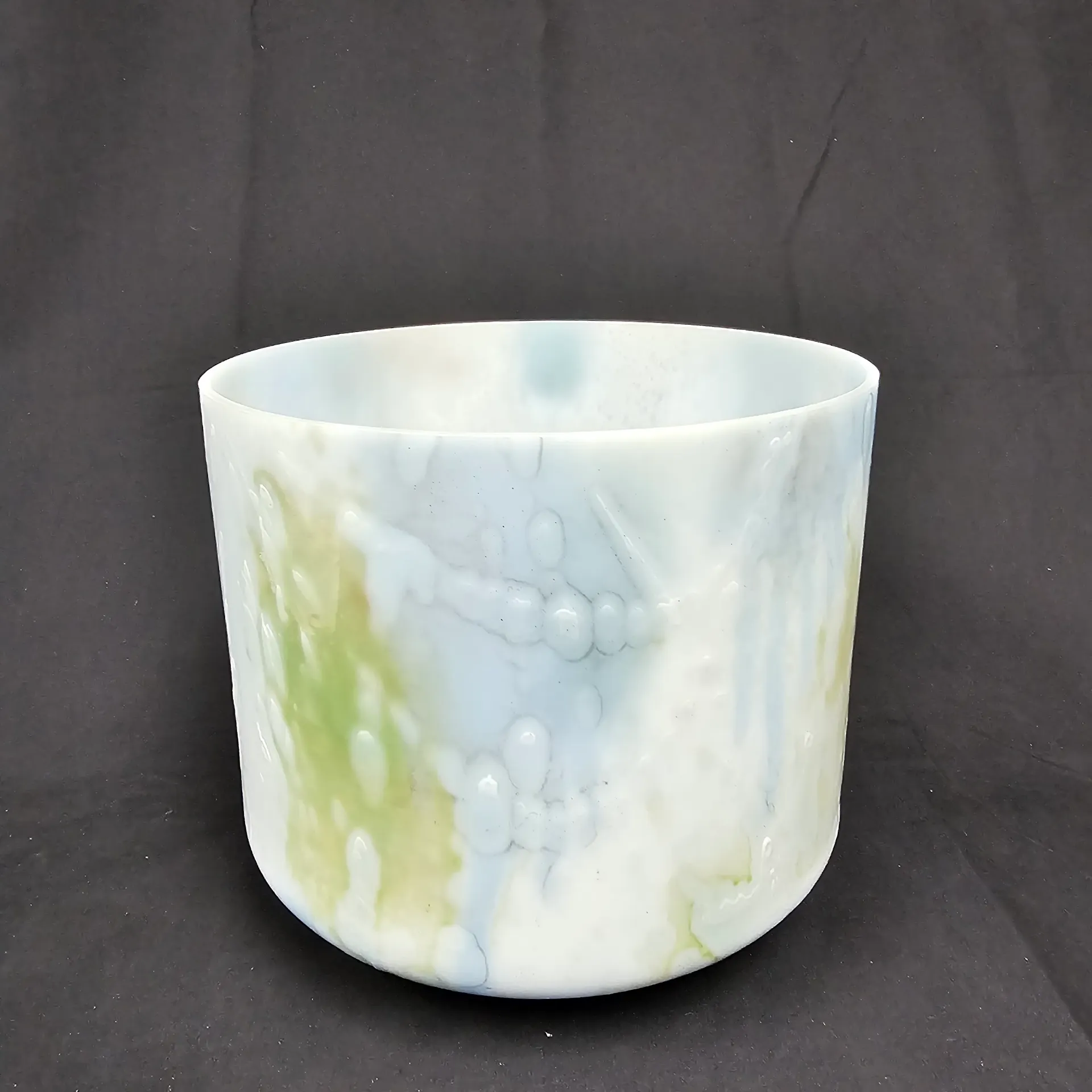 [5456] [#5456] 9" Opal & Apophyllite Infused Quartz Crystal Singing Bowl | 3B-18 | 244 Hz
