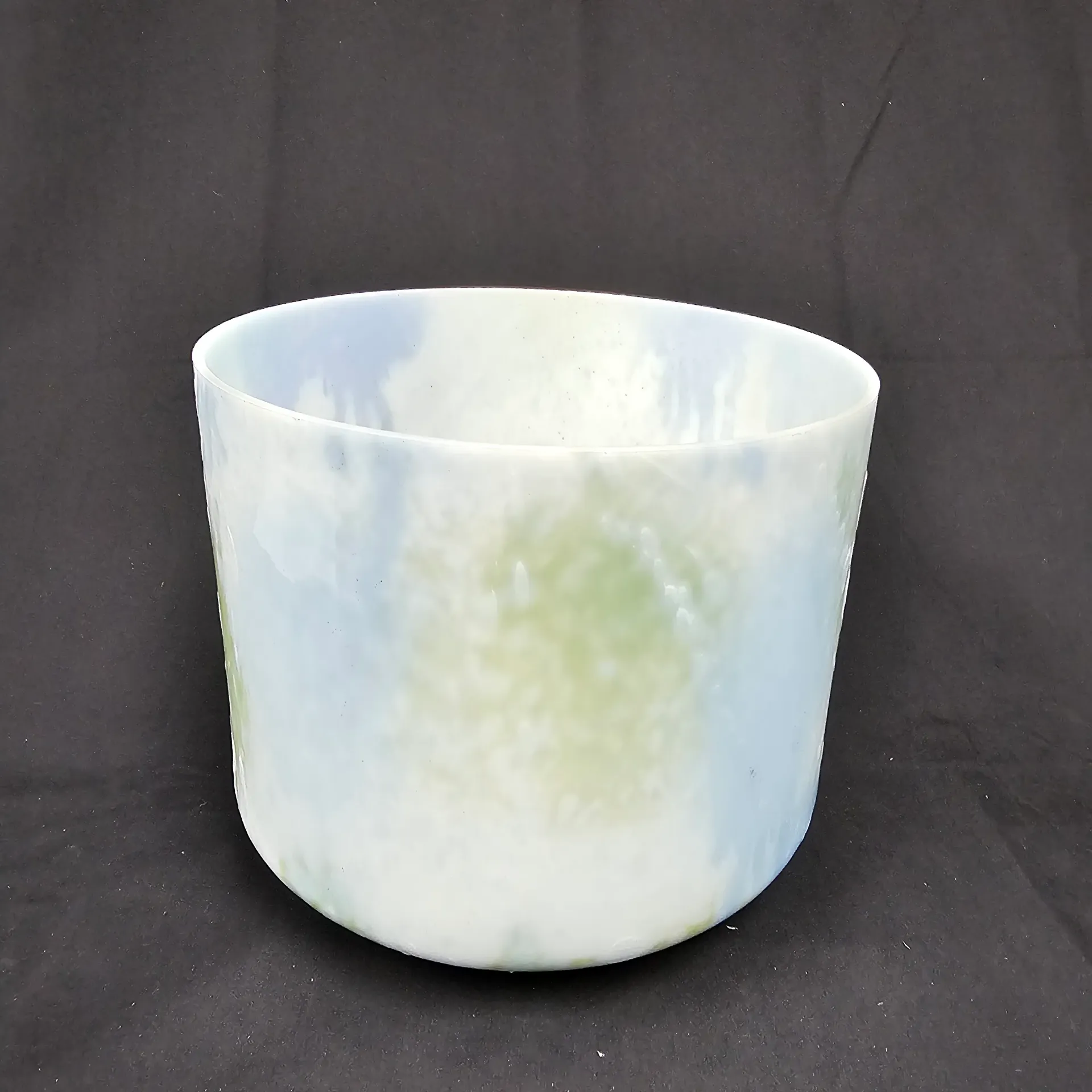 [#5458] 9" Opal & Apophyllite Infused Quartz Crystal Singing Bowl | 3A-5 | 219 Hz