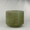 [#798] 9" Epidote Infused Quartz Crystal Singing Bowl | A#+47