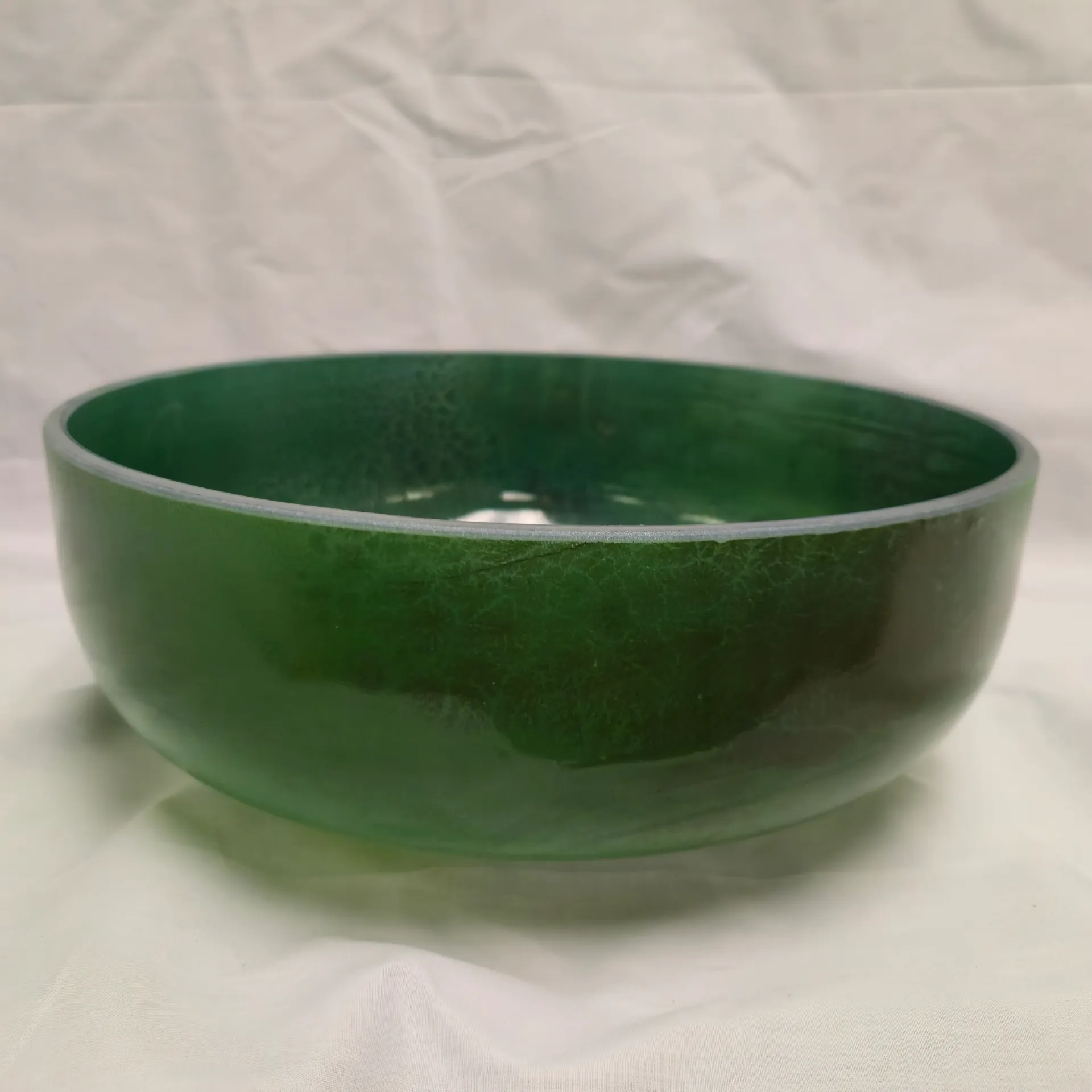 [5452] [#5452] 14" Moldavite Infused Quartz Crystal Singing Bowl | 4D#+44 | 319 Hz