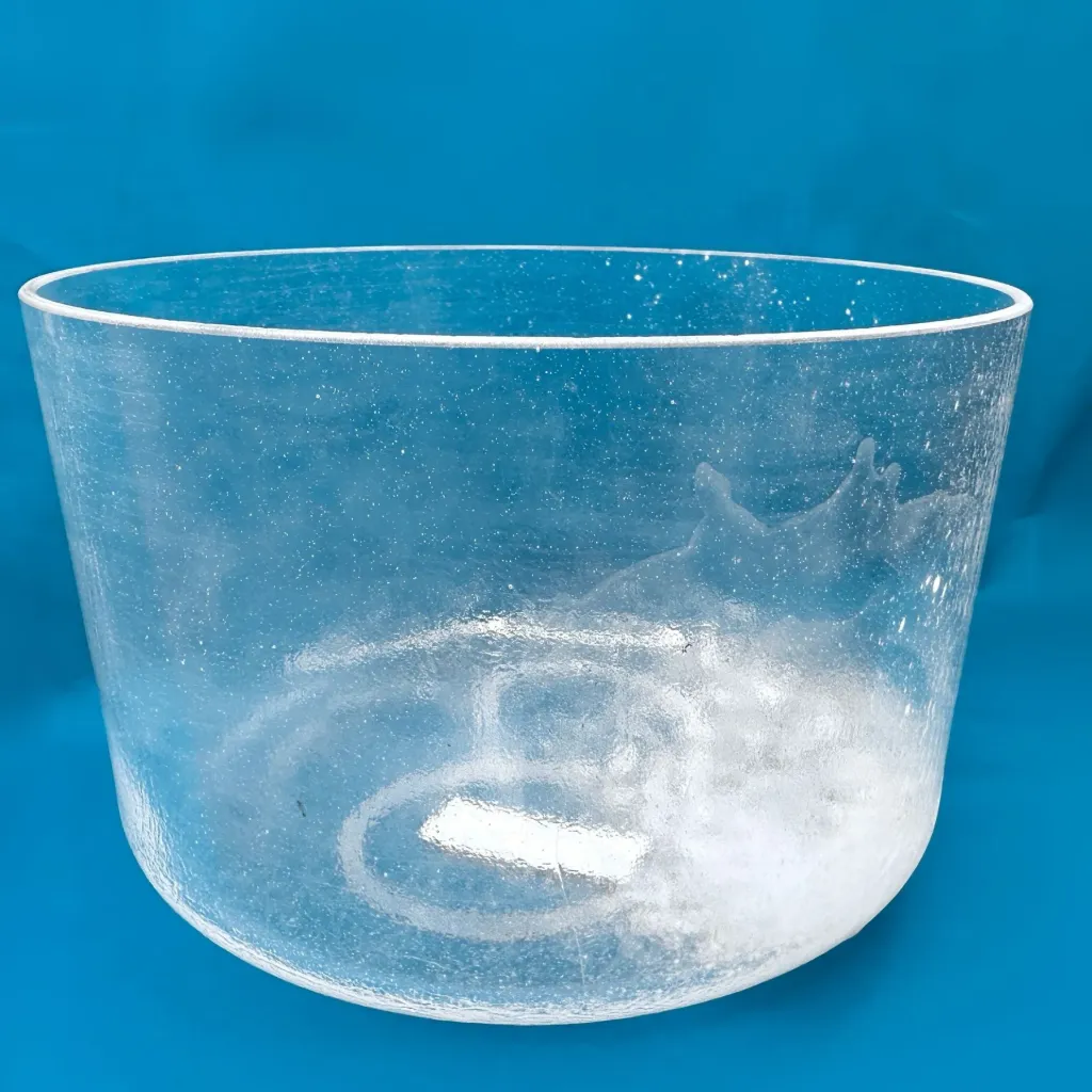 Pain Relief Rejuvenation Quartz Crystal Singing Bowl | 9" C# Note | #808