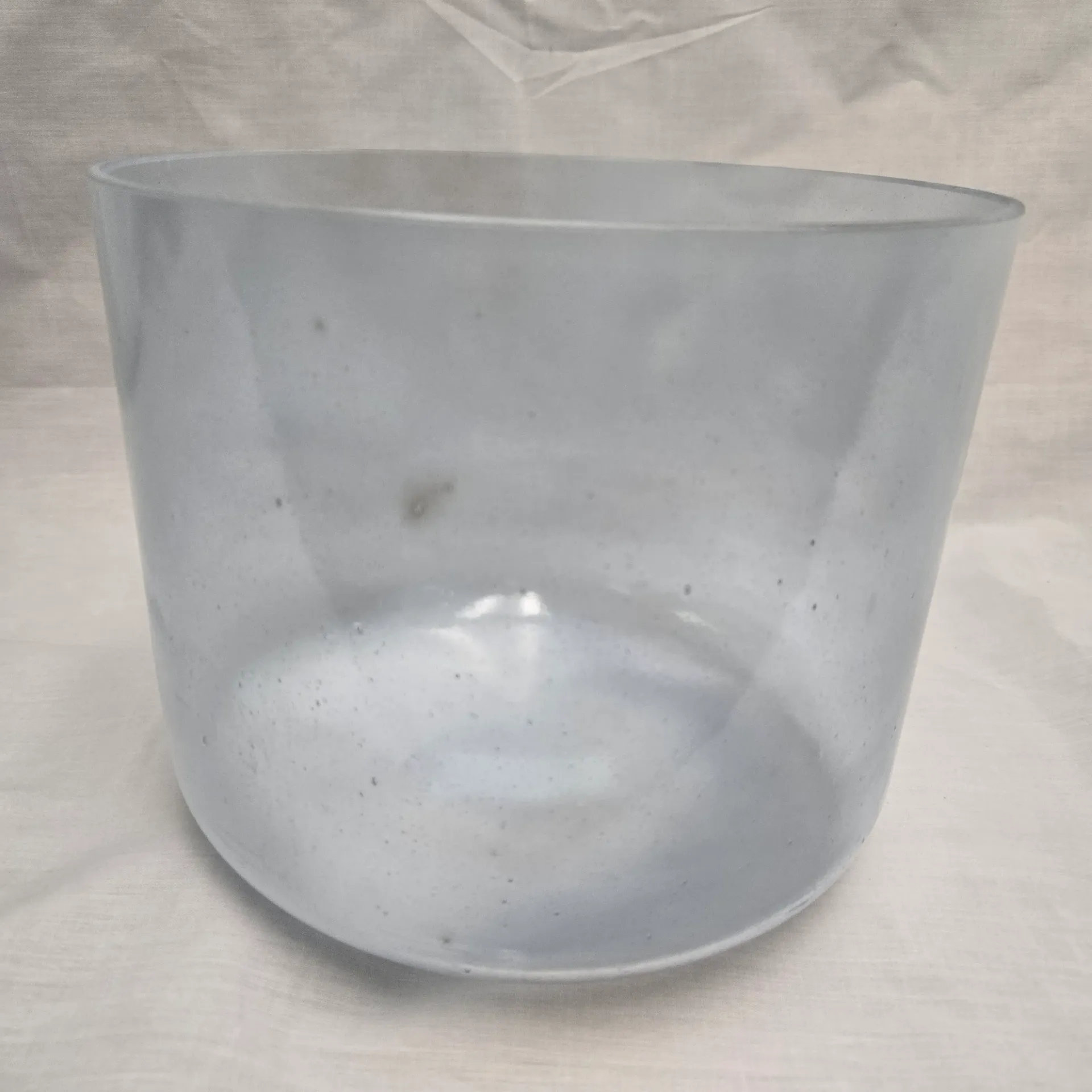 [#5486] 9" Aquamarine Infused Quartz Crystal Singing Bowl | 3A#+31 | 237 Hz