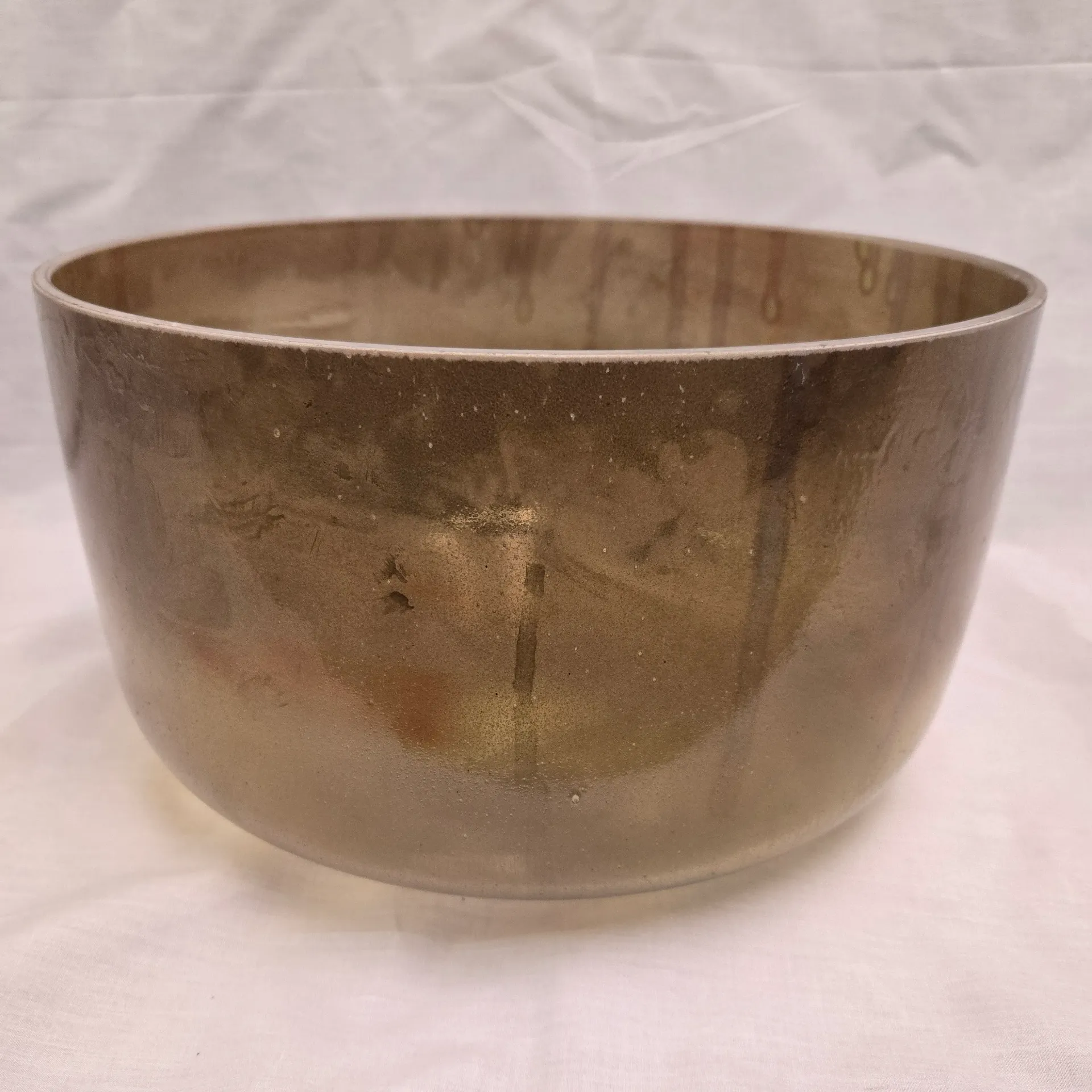 [#5472] 14" Smoky Quartz Infused Quartz Crystal Singing Bowl | 3E+24 | 167 Hz