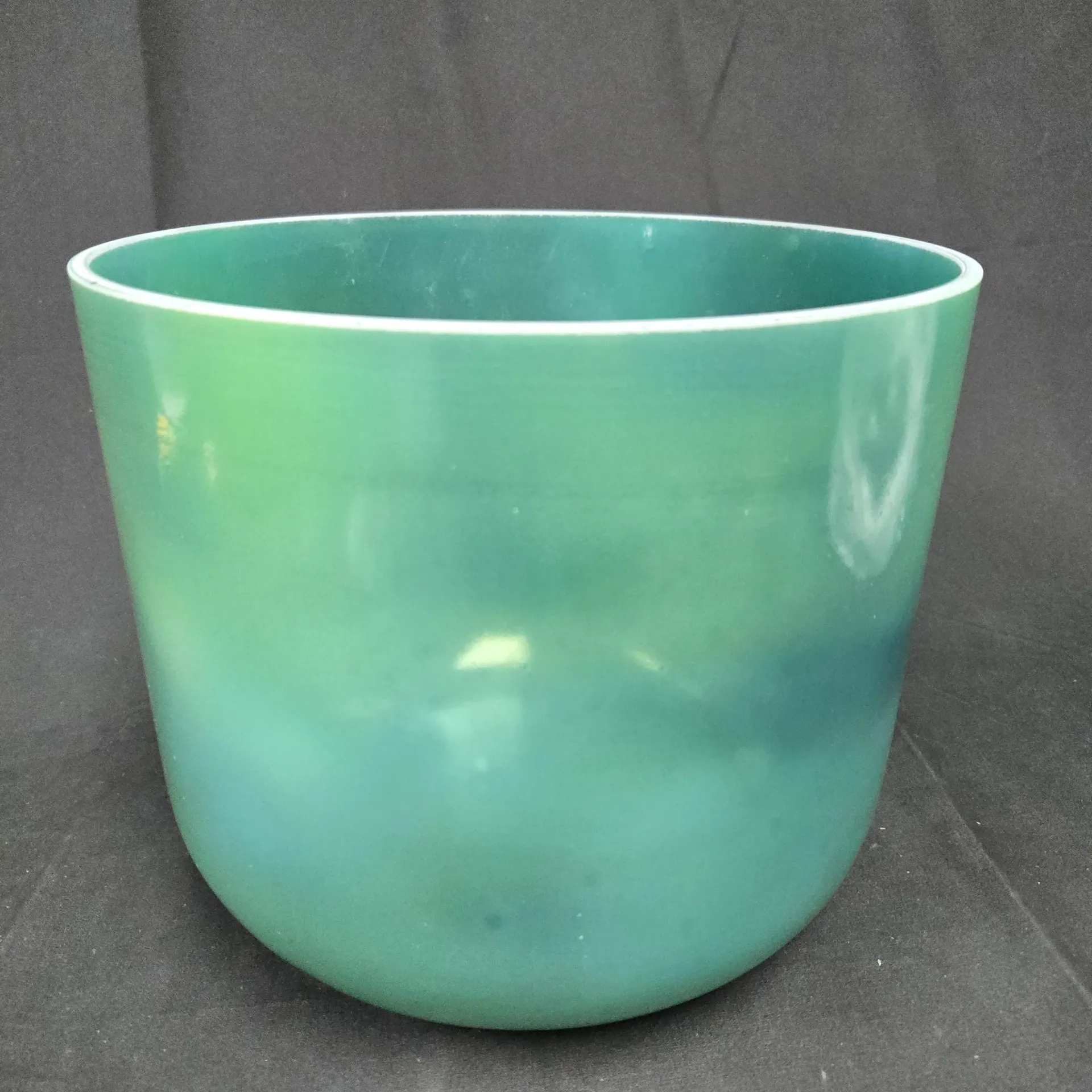 [#5542] 10" Moldavite Infused Quartz Crystal Singing Bowl | 3B+17 | 249 Hz