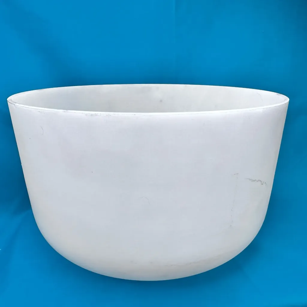 [880] Opaque Quartz Crystal Singing Bowl | 12" F Note (-25) | A=432 Tuning | #880