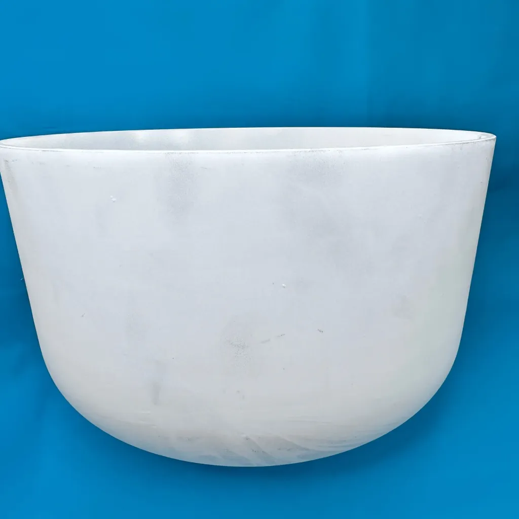 [881] Opaque Quartz Crystal Singing Bowl | 12" F# Note (0) | #881