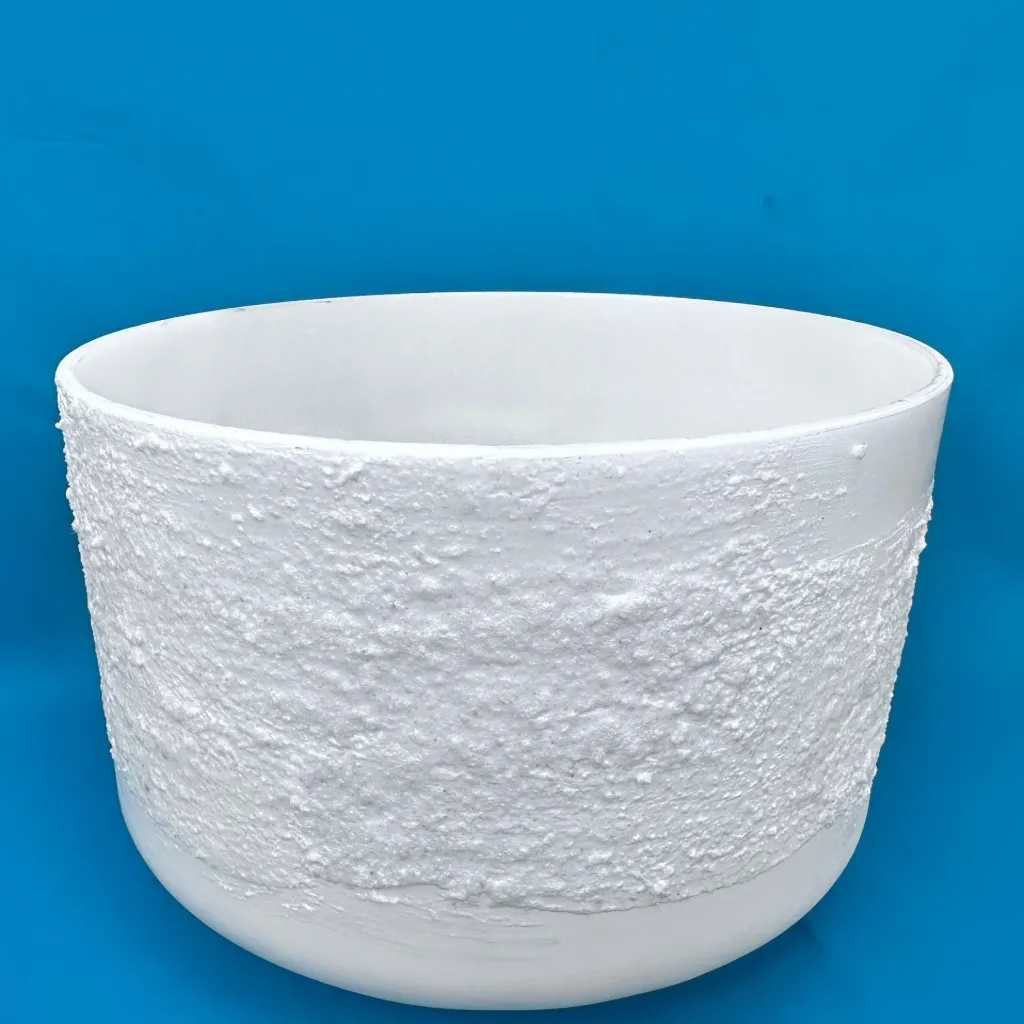 [1151] [#1151] 9" Epsom Salt Infused Quartz Crystal Singing Bowl | F-5
