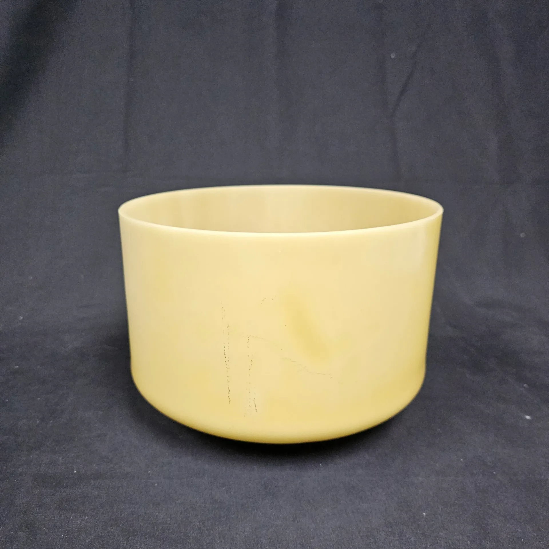 [1192] [#1192] 9" Pyrite Infused Quartz Crystal Singing Bowl | C+20