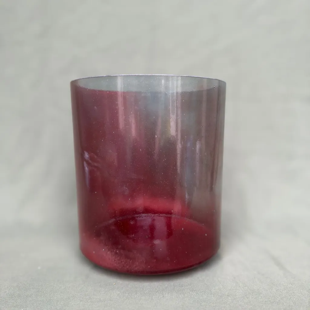 [1269] Red Spinel Quartz Crystal Singing Bowl | 7" E Note | Concert Pitch | #1269