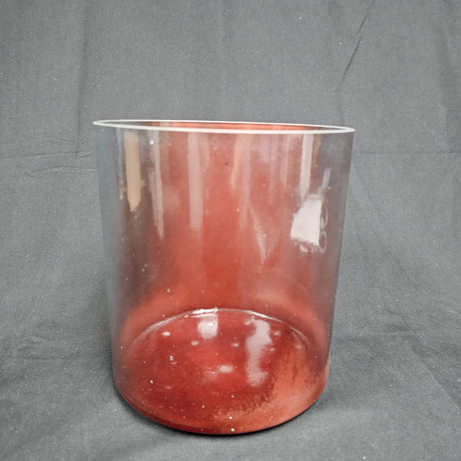 [#1269] 7" Red Spinel Infused Quartz Crystal Singing Bowl | 4E-7 | 328 Hz