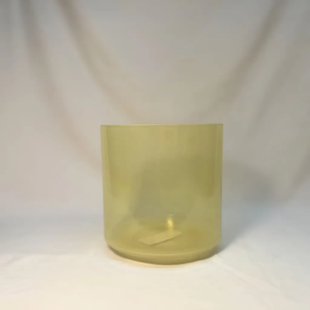[#1310] 6.5" Scapolite Infused Quartz Crystal Singing Bowl | F-20