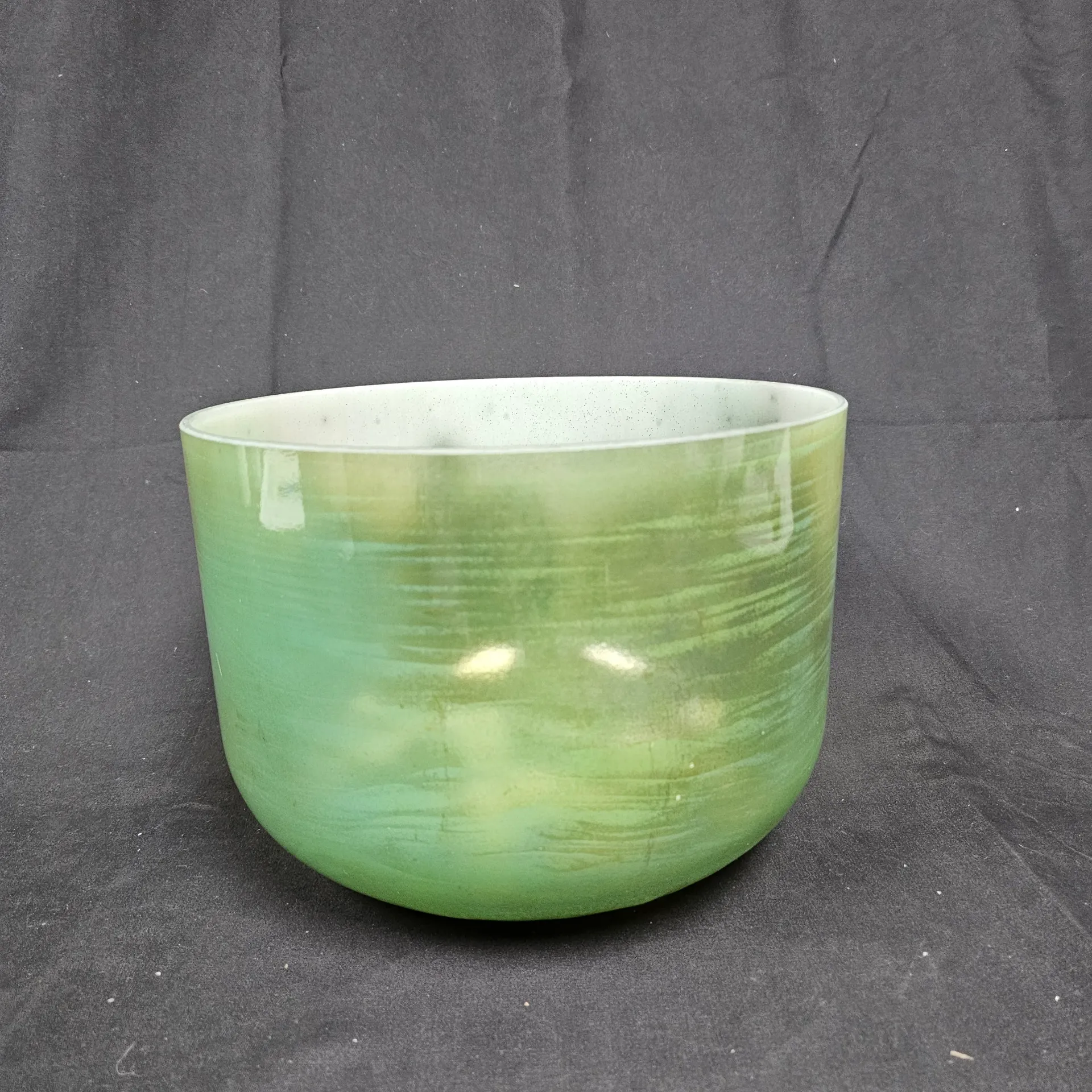 [#1503] 10" Tsavorite Infused Quartz Crystal Singing Bowl | 3A#-3 | 233 Hz