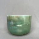 [#1503] 10" Tsavorite Infused Quartz Crystal Singing Bowl | A#0
