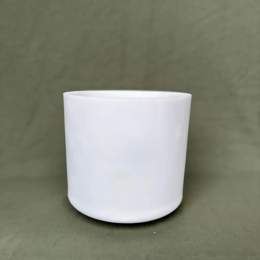 [1736] Moonstone Quartz Crystal Singing Bowl | 7" F# Note (-15) | Grounding Frequencies | #1736