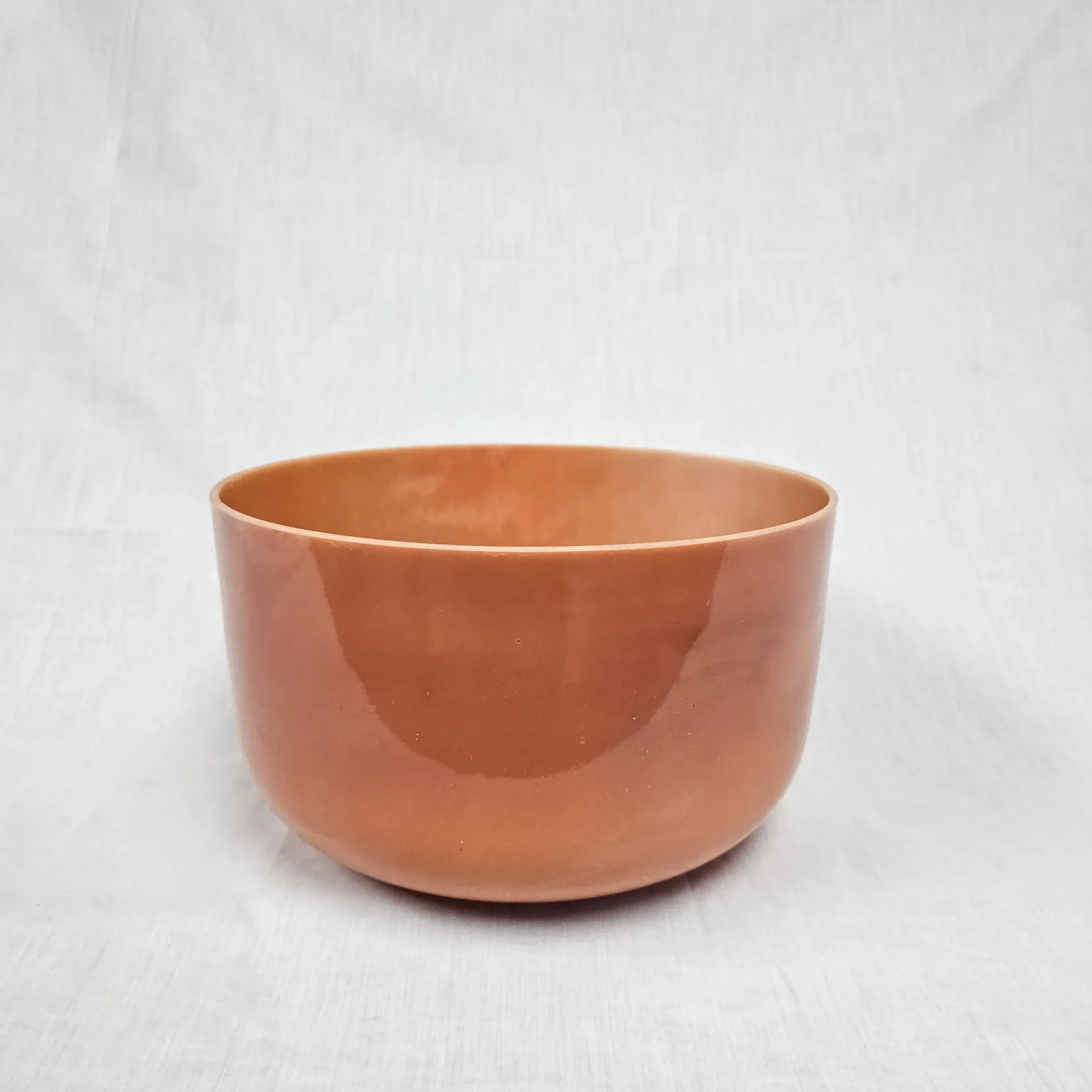 [#1754] 12" Hessonite Infused Quartz Crystal Singing Bowl | 3F#+20 | 187 Hz
