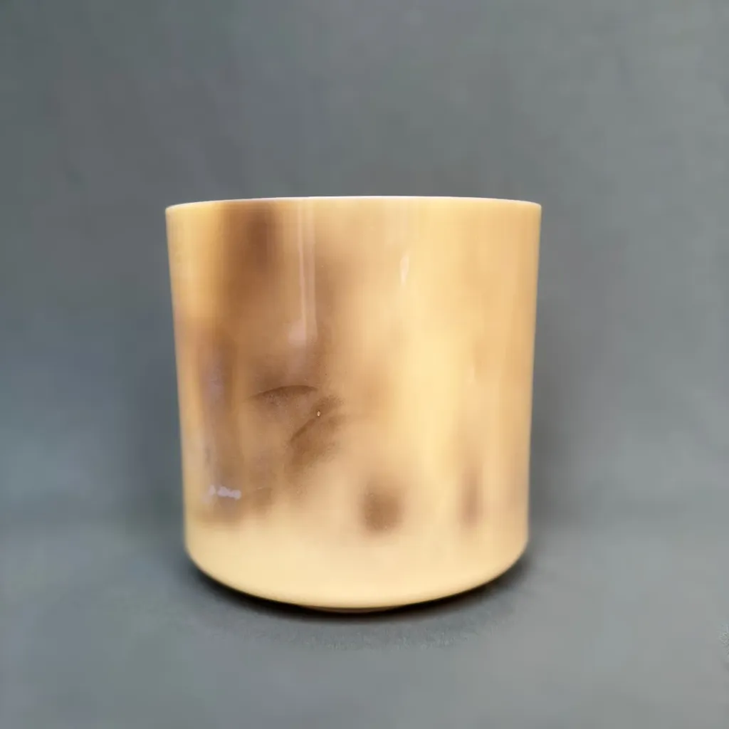 [1780] Pyrite Quartz Crystal Singing Bowl | 8" C Note (-15) | Grounding Frequencies | #1780