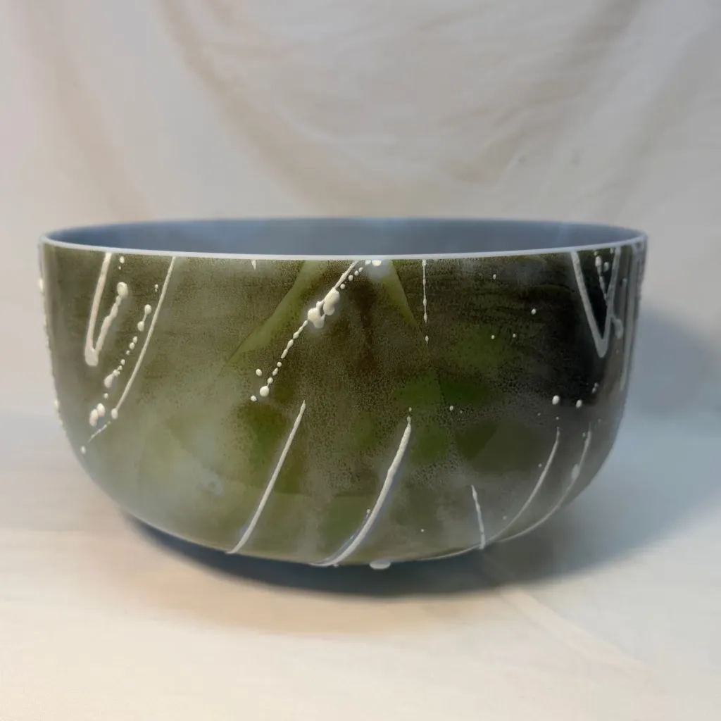 [1951] [#1951] 12" Green Aventurine Infused Quartz Crystal Singing Bowl | A-30