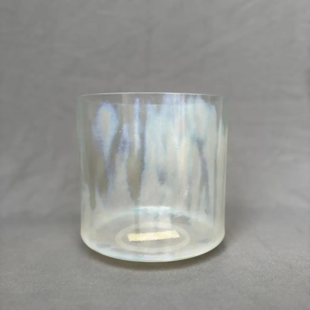 [355] CFC Tea Quartz Crystal Singing Bowl | 7" D# Note (0) | Concert Pitch | #355