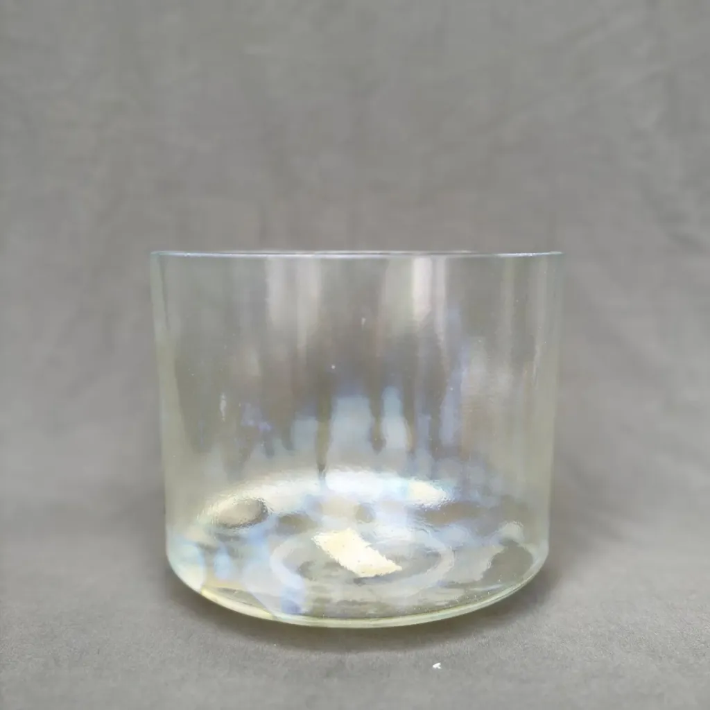 [376] CFC Tea Quartz Crystal Singing Bowl | 8" D Note (-38) | A=432 Tuning | #376