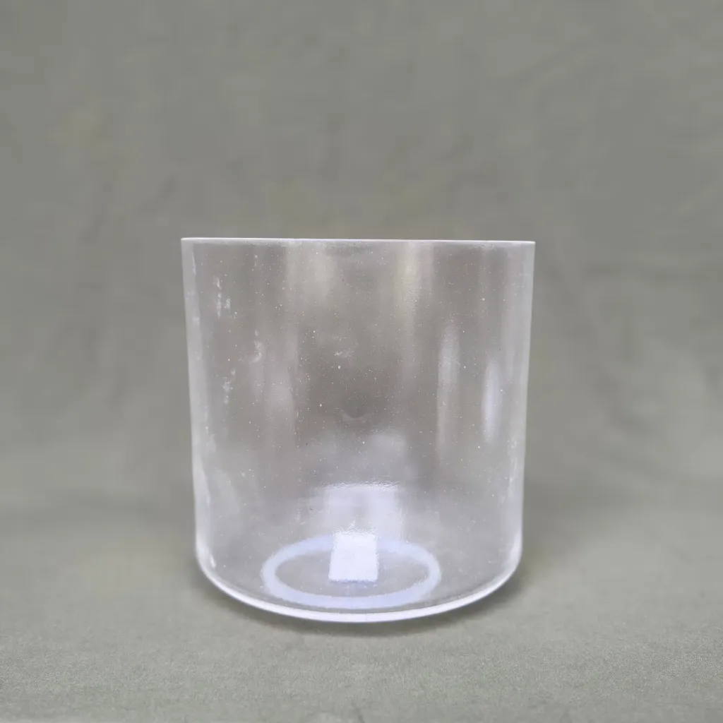 [382] Clear Quartz Crystal Singing Bowl | 7" F Note (+33) | Uplift Frequencies | #382