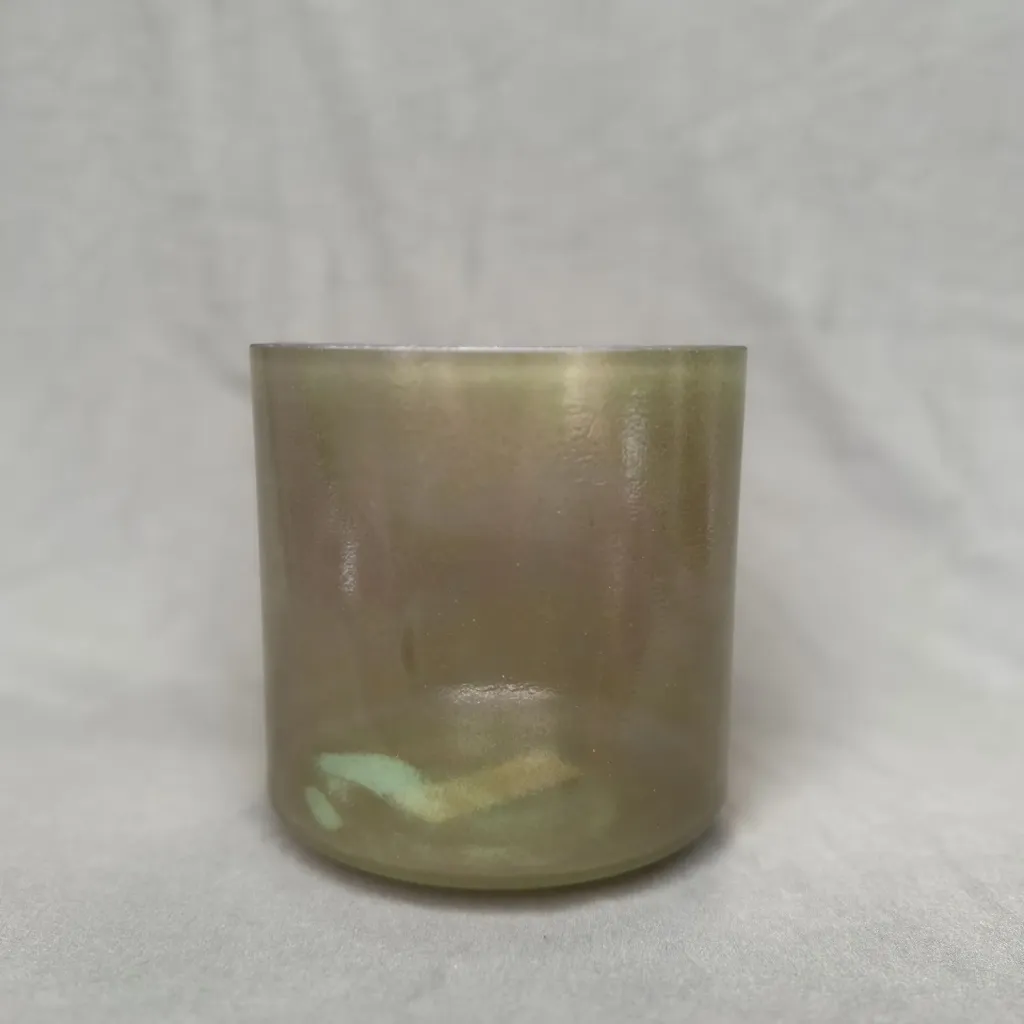 [513] [#513] 6" Epidote Infused Quartz Crystal Singing Bowl | G#+37