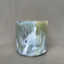 Sacred Geometry Tea Quartz Crystal Singing Bowl | 6.5" F# Note (-34) | A=432 Tuning | #548