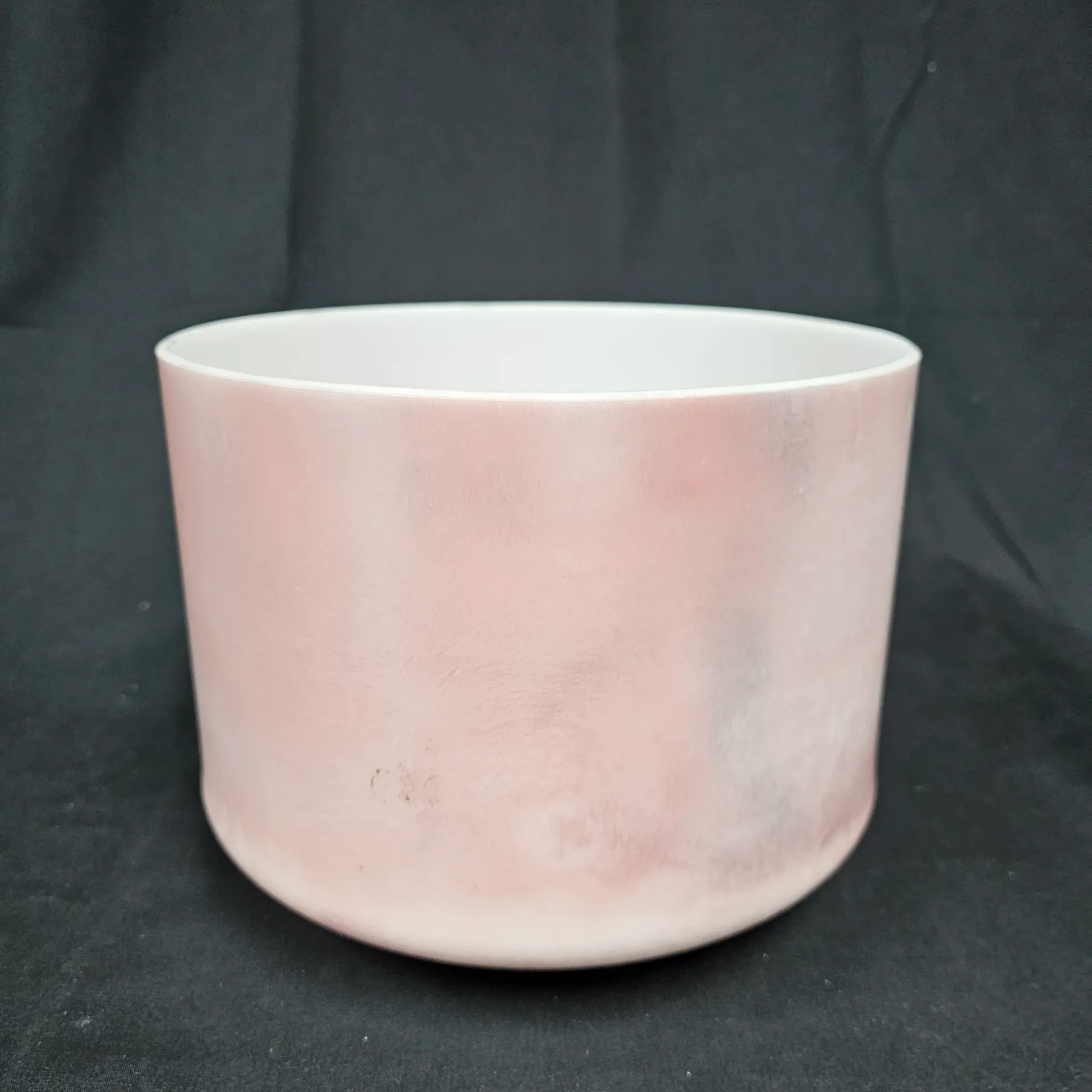 [#646] 9" Halite Infused Quartz Crystal Singing Bowl | 4C#-43 | 270 Hz