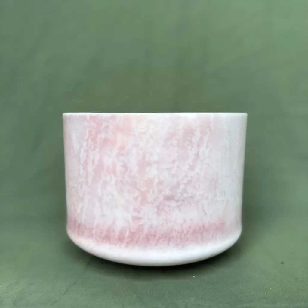 [#646] 9" Halite Infused Quartz Crystal Singing Bowl | C#-42