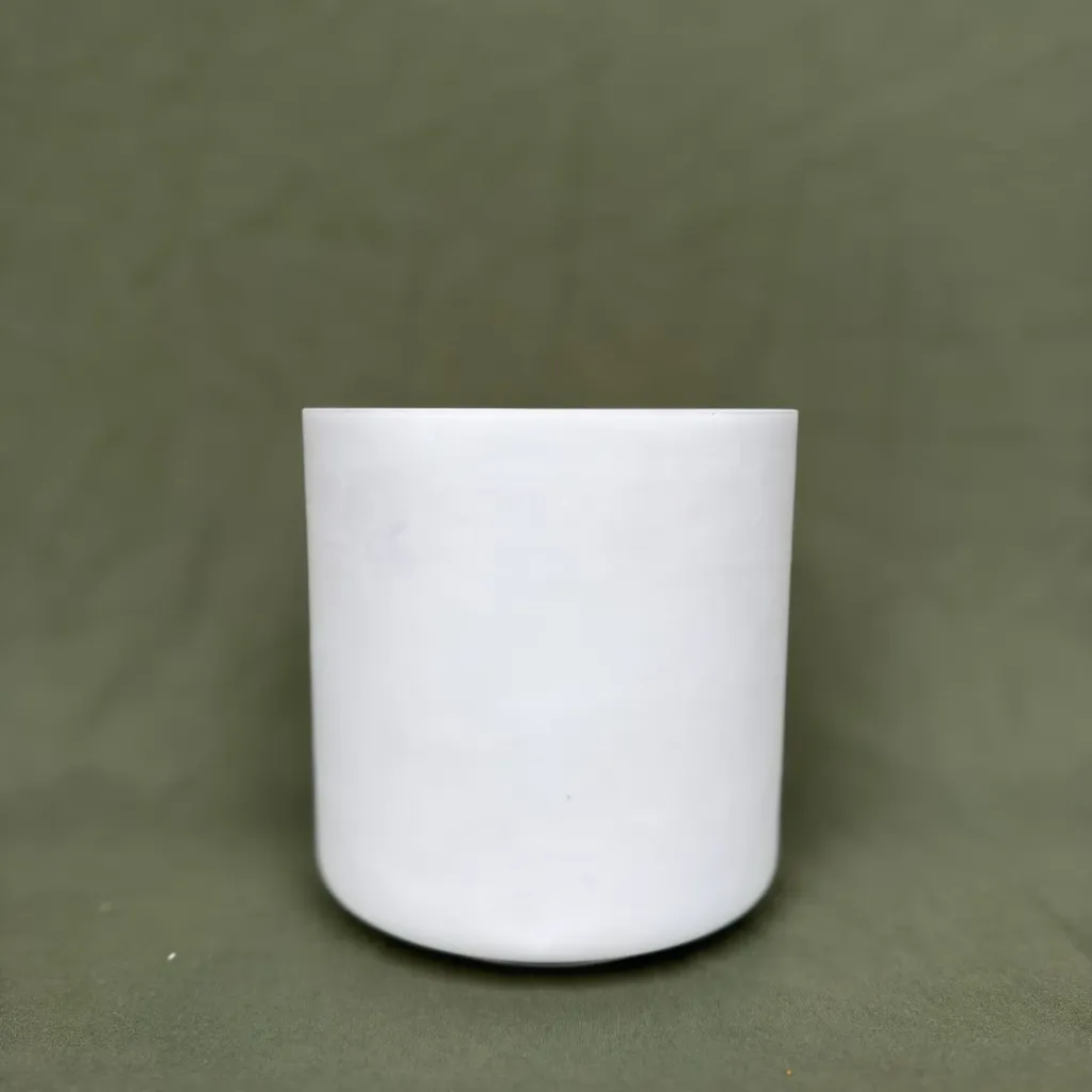 [668] Opaque Quartz Crystal Singing Bowl | 6" C Note (-29) | Grounding Frequencies | #668