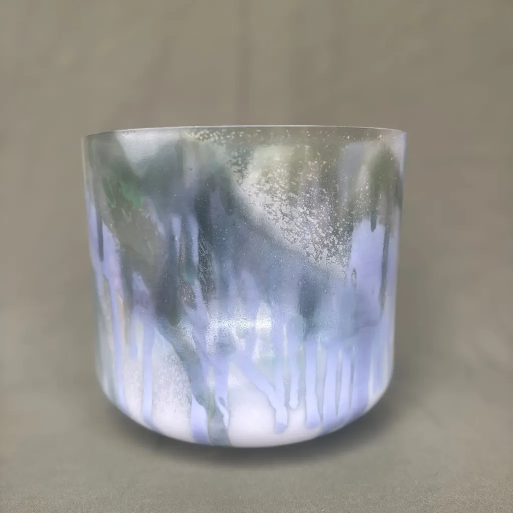 CFC Spray Quartz Crystal Singing Bowl | 10" A# Note (0) | Concert Pitch | #713