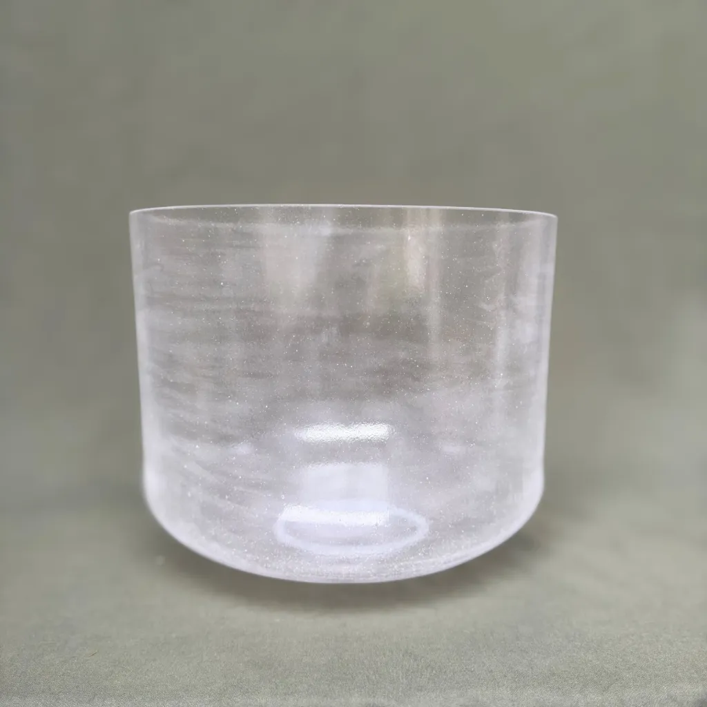 Clear Quartz Crystal Singing Bowl | 10" C Note (-22) | A=432 Tuning | #722