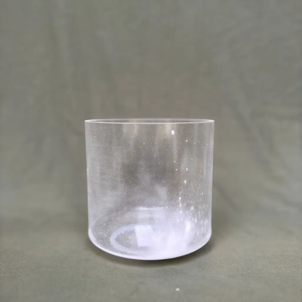 [574] Pain Relief Rejuvenation Quartz Crystal Singing Bowl | 6.5" G Note (+50) | Uplift Frequencies | #574