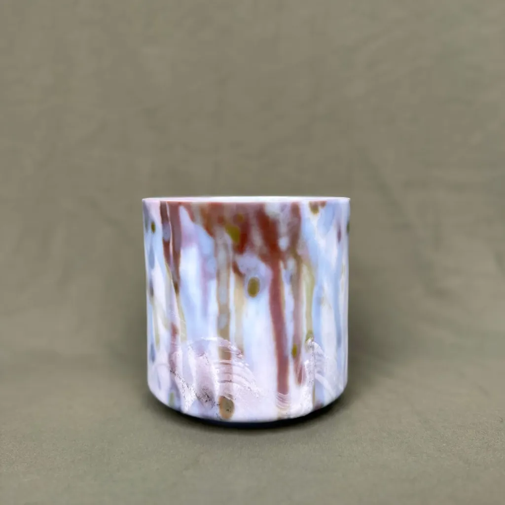 Dragon's Blood, Sacred Geometry Tea Quartz Crystal Singing Bowl | 6.5" A# Note (-29) | Grounding Frequencies | #758