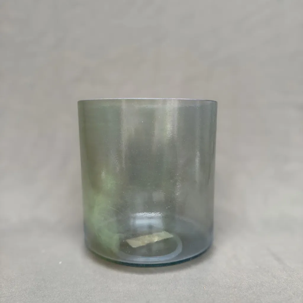 Green Amethyst Quartz Crystal Singing Bowl | 6" A Note (-40) | A=432 Tuning | #1031